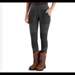 Grey and black carhartt leggings